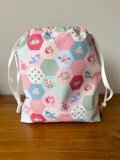 Knitting Project Bag/crochet Project Bag/drawstring Bag - Etsy