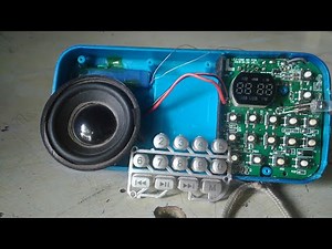 How to open and repair a mini usb music player