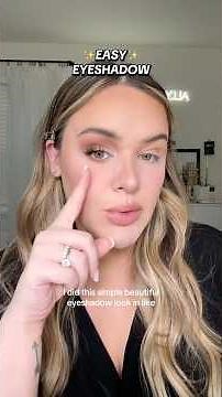 A tutorial for how to do a quick easy natural eyeshadow look