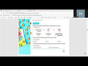 Exponent Math grade 6