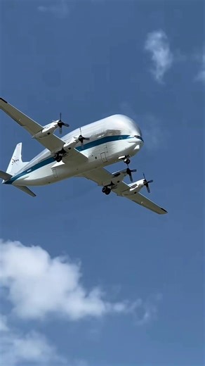 76K views · 291 reactions | Super Guppy Plane . . . . #superguppy #giantplane #nasa #rockettransport #spacefacts #aviationshorts #weirdplanes #shortsfacts | WideEra | Facebook