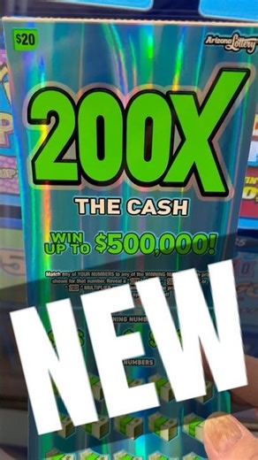▶️NEW: AZ $20 Tickets || Top Prize $500,000 || 200x The Cash #lottery #scratch #azlottery