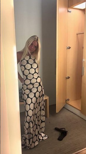 This Polka Dot Satin Maxi Dress Is Pure Old Money Energy ✨🤍