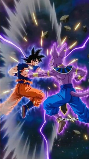 Dark Form Goku vs Full Power Beerus: The Ultimate Showdown 🌌 (Ai generated)