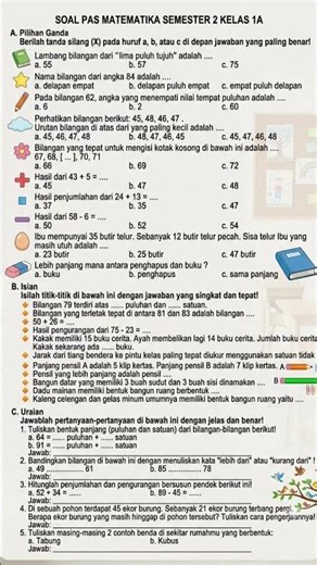 GRADE 1 MATHEMATICS FINAL EXAM PRACTICE #1stgrade #mathematicsproblems #finalexam