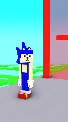 Willl SONIC Pass ALL the WALLS in MUSCLE RUN CHALLENGE ?? #shorts