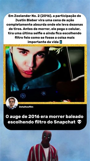Justin Bieber Morreu Tirando Selfie 💀 | Zoolander 2 (2016)
