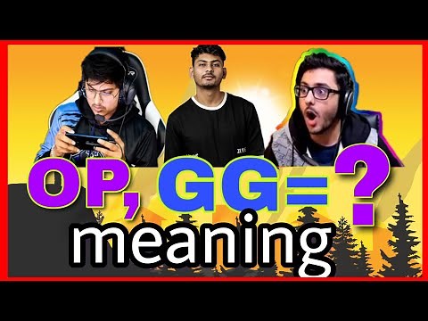 Meaning of OP and GG in PUBG & Free Fire | INCREDIBLE WORLD #incredibleworld