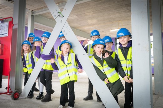 New school building in Leeds hits construction milestone with steel signing ceremony