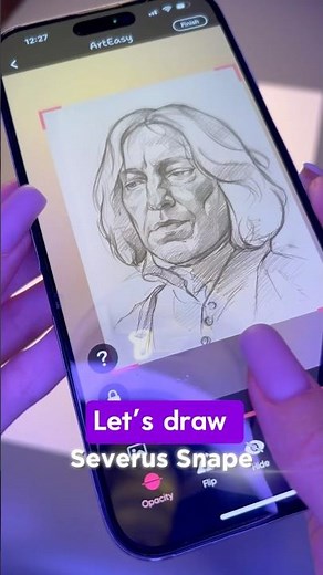 How to draw Severus Snape from Harry Potter. ArtEasy — the easiest way to draw. Link in BIO.