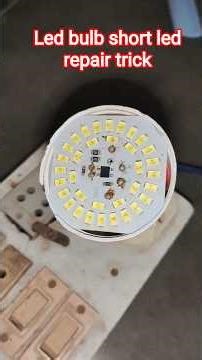 12w dob led bulb repair||dob led short repair at home||led bulb repair||#shorts #experiment #trendin
