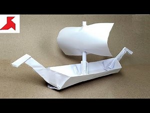 DIY - How to make VIKING SHIP "Drakkar" from A4 paper