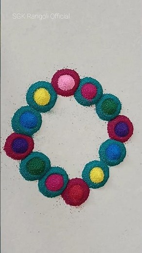 🌍🌹🧿Easy Rangoli Design For Beginners how to make easy and beautiful rangoli simple rangoli#subscribe