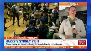 Prince Harry flying into Sydney on a commercial flight from Singapore. Launching Invictus Games countdown tomorrow. Story: https://yhoo.it/2qUBcjn | 7NEWS Australia
