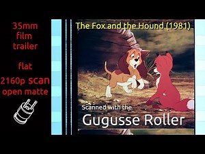 The Fox and the Hound (1981) 35mm film trailer, flat open matte, 2160p