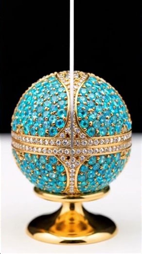 【ASMR】Ultimate Ocean Diamond Egg Opens to Eternal Opal Heart ✂️💙 #shorts #asmr