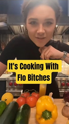 Florance Pugh best cooking moments Cooking with Flo #cooking #celebritynews #florencepugh #reels