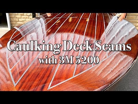 Caulking Wooden Boat Deck Seams