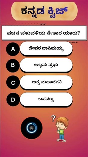 Kannada GK Quiz | ಕನ್ನಡ ಸಾಮಾನ್ಯ ಜ್ಞಾನ ಪ್ರಶ್ನೆ | MCQ Quiz with Answers
