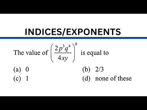 How to solve this? Indices - Exponents - Quantitative Aptitude - CAT - MBA CET - CAFC