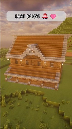 Medieval House with Double Staircase in Minecraft 🏰 #easyhouse #minecraft