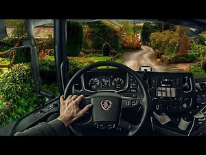 Enjoyable Truck Driving on the Country Roads of Europe