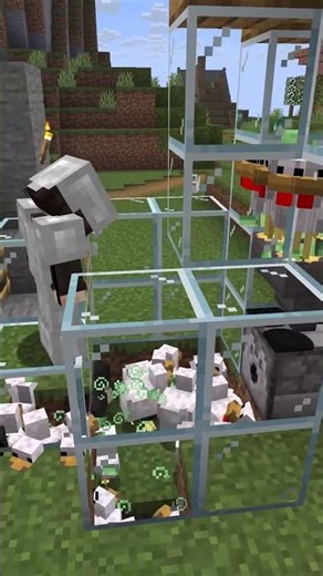 Chicken Slime Farm #minecraft #minecraftbuilding #minecraftfarm #minecraftshorts