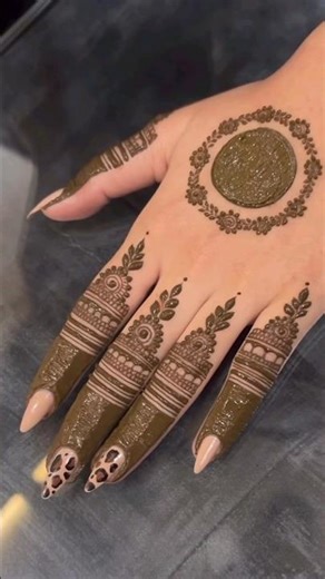 Simple Tikka Mehandi Design For Back Hand || Shes Mehandi Design