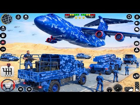 Army Truck Driving Cargo Games - US Offroad Army Truck Driving 3D 2025 - Andriod Gameplay