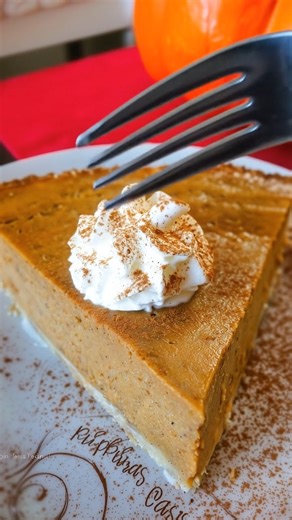22K views · 91 reactions | Rich and creamy crustless pumpkin pie  Recipe in First Coʍmеոτ  | Easy Recipes | Facebook