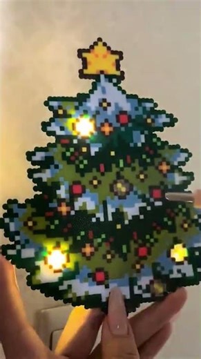 Creator Makes a Light-Up Pixel-Bead Christmas Tree || ViralHog