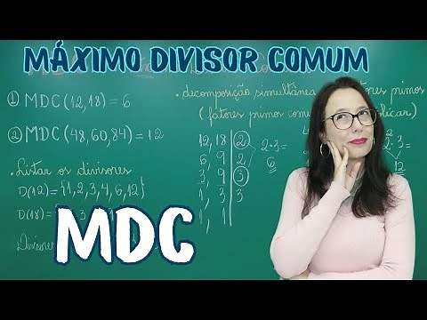 MDC - MÁXIMO DIVISOR COMUM - Professora Angela Matemática