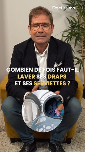 1.1M views · 8.2K reactions | Combien de fois faut-il vraiment laver ses draps et ses serviettes ? ️林 Est-ce que la fréquence de lavage a un impact sur votre hygiène et votre santé, même si vous les utilisez quotidiennement ? Le docteur Kierzek vous explique tout sur l’importance de laver vos draps et serviettes pour une meilleure hygiène. #santé #hygiène #bienêtre | Doctissimo | Facebook