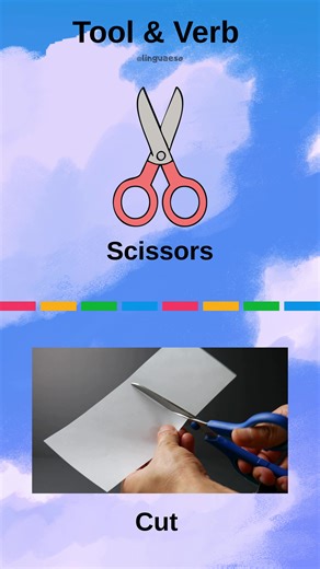 Fun Tools and Verbs Matching for English Learning