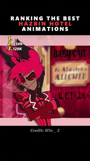 Ranking The Best Hazbin Hotel Animations #animation #hazbinhotel