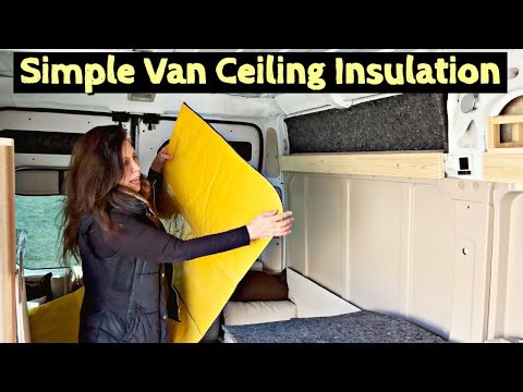 Simple Ceiling Insulation | Ram Promaster Build (Ep.13)