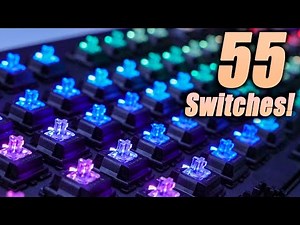 Keyboard ASMR 55 Different Mechanical Switch Compilation 1Hr NO TALKING