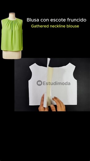 📌Te enseño a hacer blusas en YouTube: Estudimoda, suscríbete!! #sleeve #costura #blouse #blusas