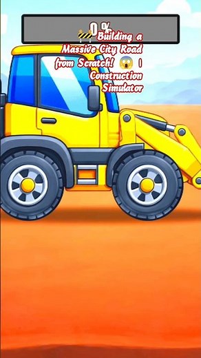 🚜 Heavy Machines Building a New City Road! 🤯 | Construction Game #shorts #youtubeshorts #games