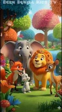 Sher Raja Aur Jungle Kr Dost #shortsvideo #kidsmoralstory #kidsmoralstory #motivation