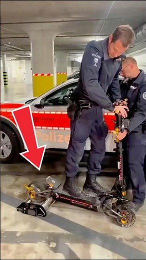 This scooter could be confiscated for being too powerful.