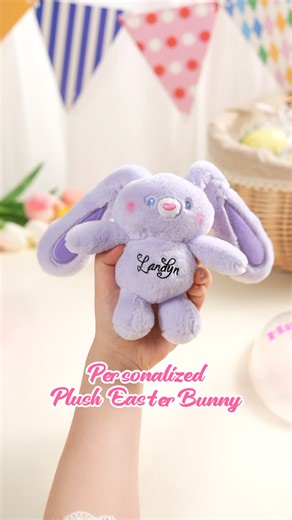 Make this Easter unforgettable with our personalized Easter Bunny Plush and Giant Easter Egg. 🐰🐰🐰Personalize it with a name and create a cherished keepsake for kids. | Callie Canada