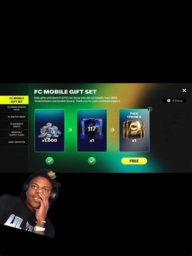 FREE 117 OVR PLAYER PICK 😱🔥 | 6 OPTIONS CHOOSE YOUR PLAYER!! FC MOBILE REWARD #trending #shorts
