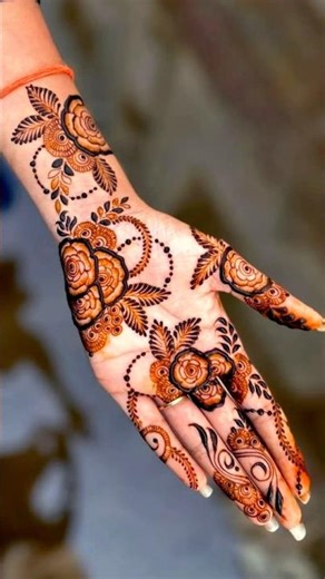 Best Front Hand Mehndi Designs 🍁| Beautiful Mehndi Photos 🌿| #mehndi #art #youtubeshorts #viral