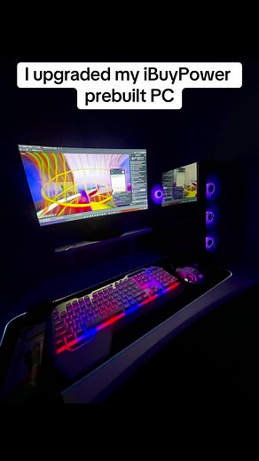 upgraded my #ibuypowerpc yesterday . Now im in love#pcbuilding #pcgaming #gamingontiktok #gamingsetup #pcsetup #pcbuild #girlgamer #navyveteran