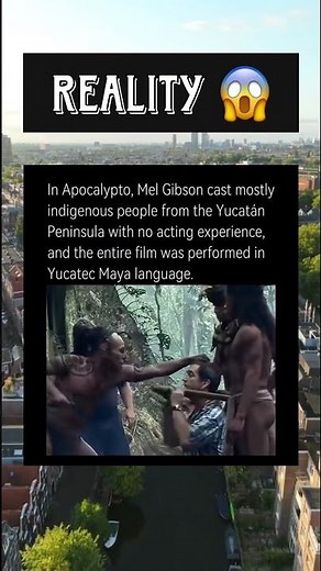 Apocalypto 😳 Real Indigenous Cast & Maya Language Film (2006) #Shorts #Facts