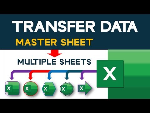 Transfer Data From Mastersheet to Various Sheets / Excel