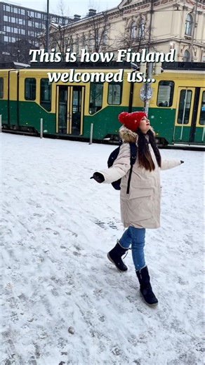 Our First Snowfall in Finland | Helsinki Winter Vibes 🇫🇮❄️