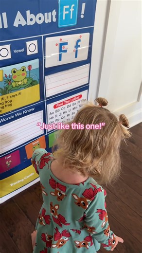 We’ve had this ABC chart since the summer and she absolutely loves it and is quick to let me know when I forgot to change it  #alphabetchart #toddlerlearning #toddlerlearningactivities #learningresources #learningathome | destineekayy | Facebook