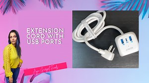 Watch extension cord with usb ports on Amazon Live
